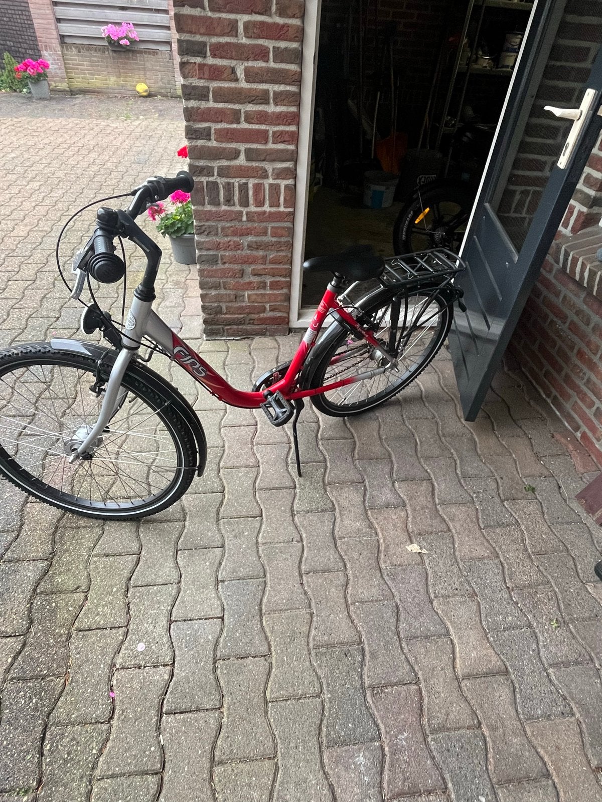 Meisjesfiets 26 inch, Gebruikt, Velgrem, Handrem, Ophalen