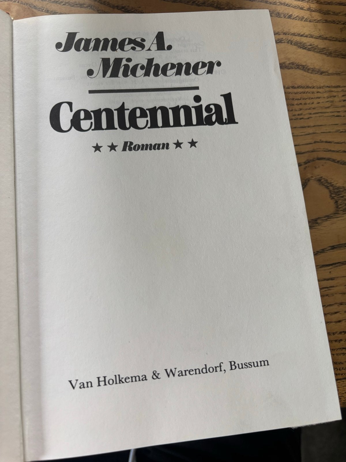 Centennial - James A. Michener (Roman), Boeken, Ophalen of Verzenden, Gelezen, Nederland