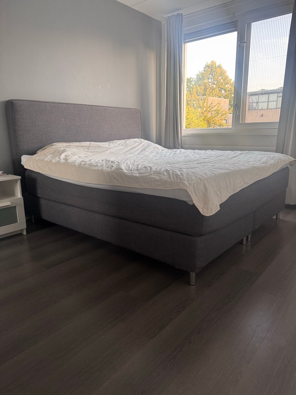 Ikea Boxspring in prima staat - Snel ophalen!, Ophalen, Tweepersoons, Zo goed als nieuw, 200 cm