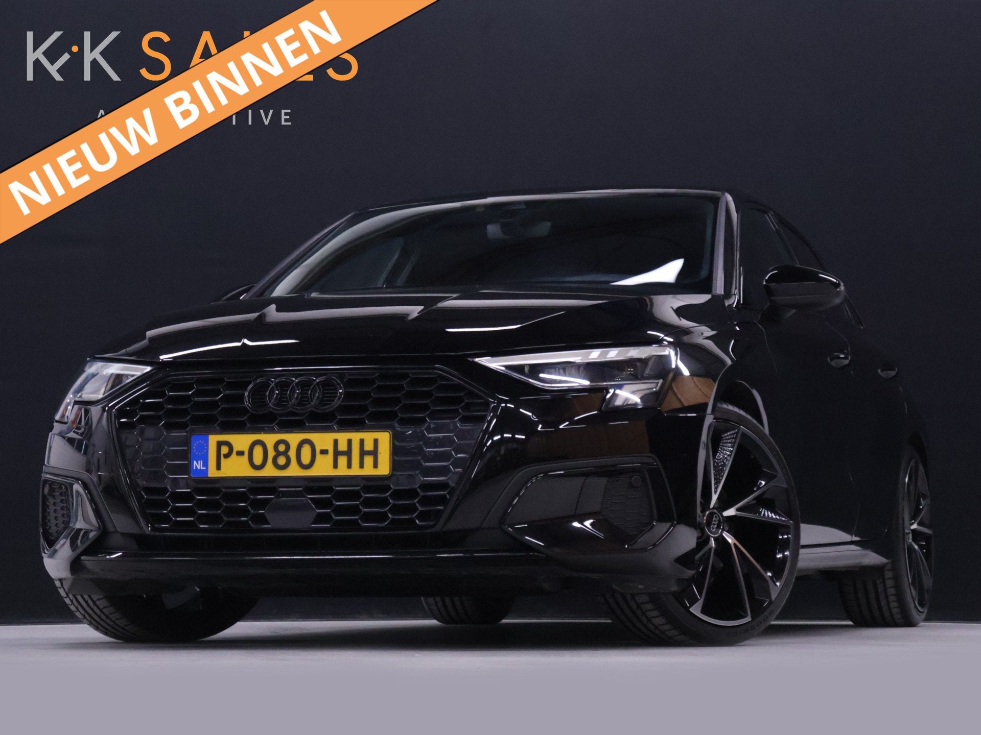 Audi A3 Sportback 35 TFSI Sport Black Edition [ADAPTIVE CRUI, Auto's, 4 cilinders, 150 pk, Zwart, Bedrijf