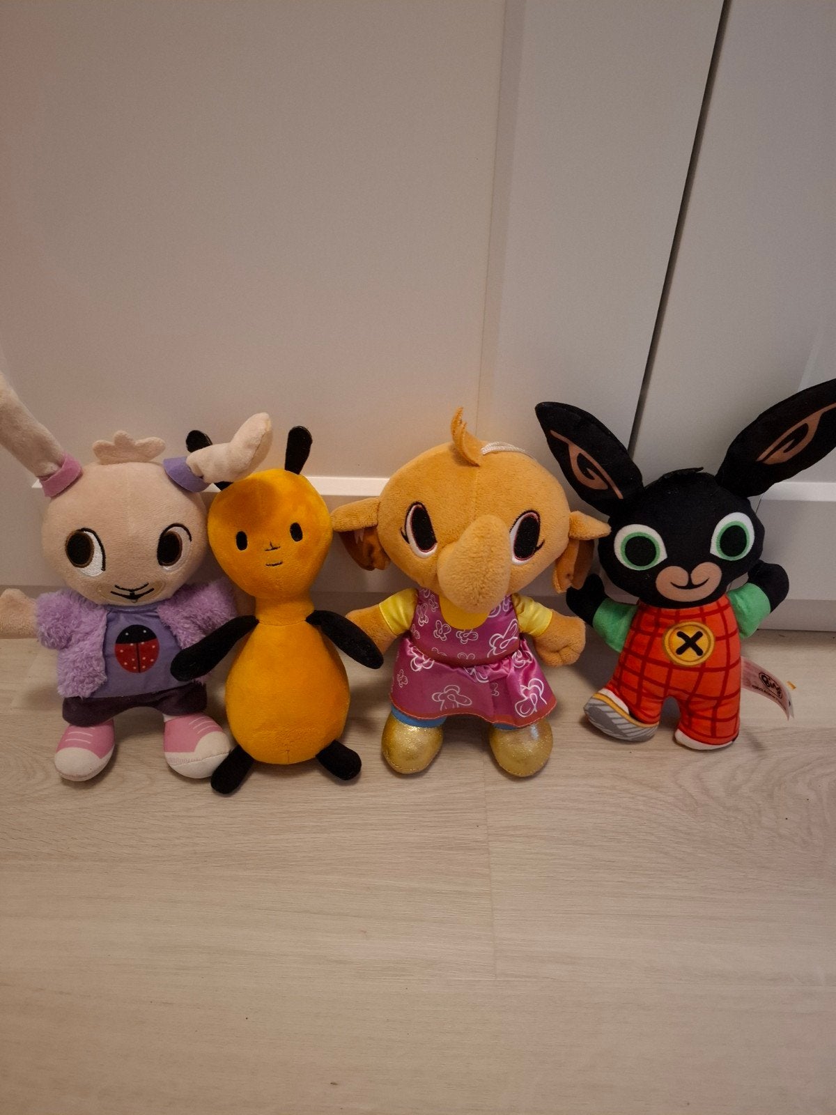Bing Konijn Knuffels Set - Flop, Sula, Coco en Bing, Gebruikt, Overige merken, Overige karakters, Konijn
