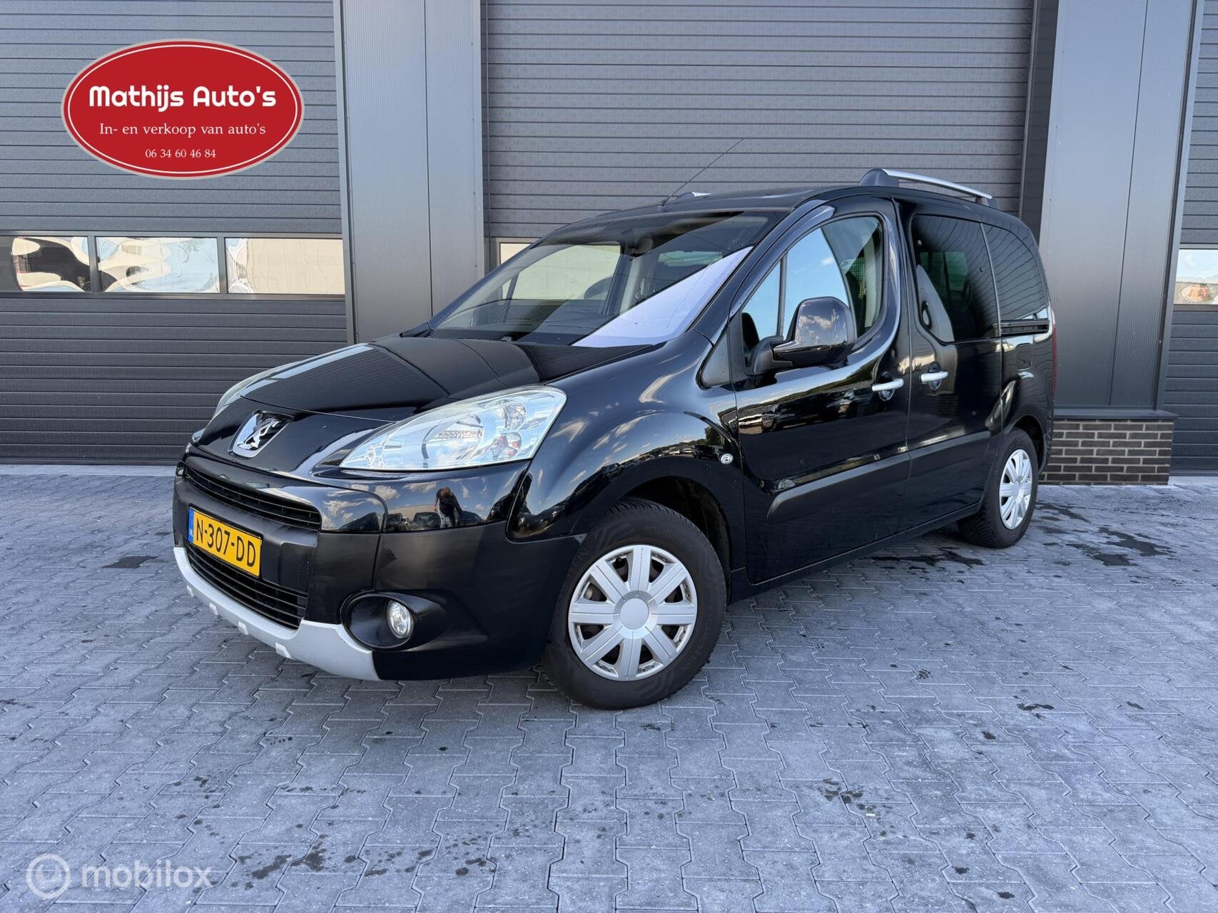 Peugeot Partner Tepee 1.6 XT Executive Airco Trekhaak! Nette, Auto's, Voorwielaandrijving, 1402 kg, 4 cilinders, Zwart