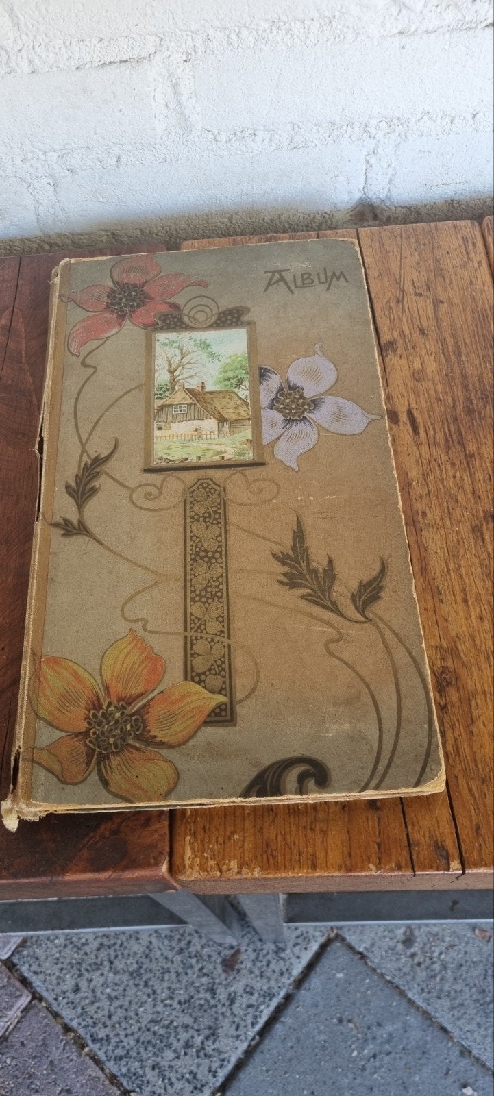 Vintage fotoboek met ansichtkaarten fotokaarten Frans Belgie, Ophalen of Verzenden, Voor 1920, Frankrijk