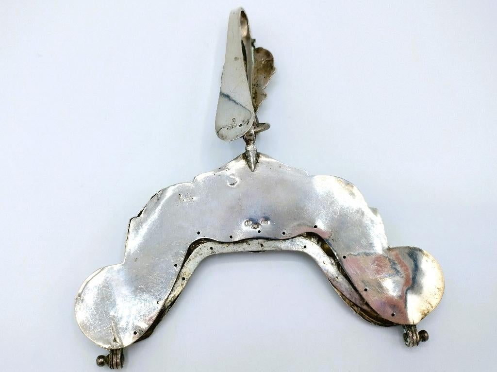 Robuuste Groninger zilveren tasbeugel, G.L. Schuiten, 1810, Verzenden, Zilver