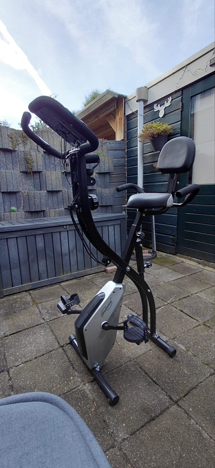 Physionics Inklapbare Hometrainer - ZGAN, Ophalen, Zo goed als nieuw, Metaal, Benen