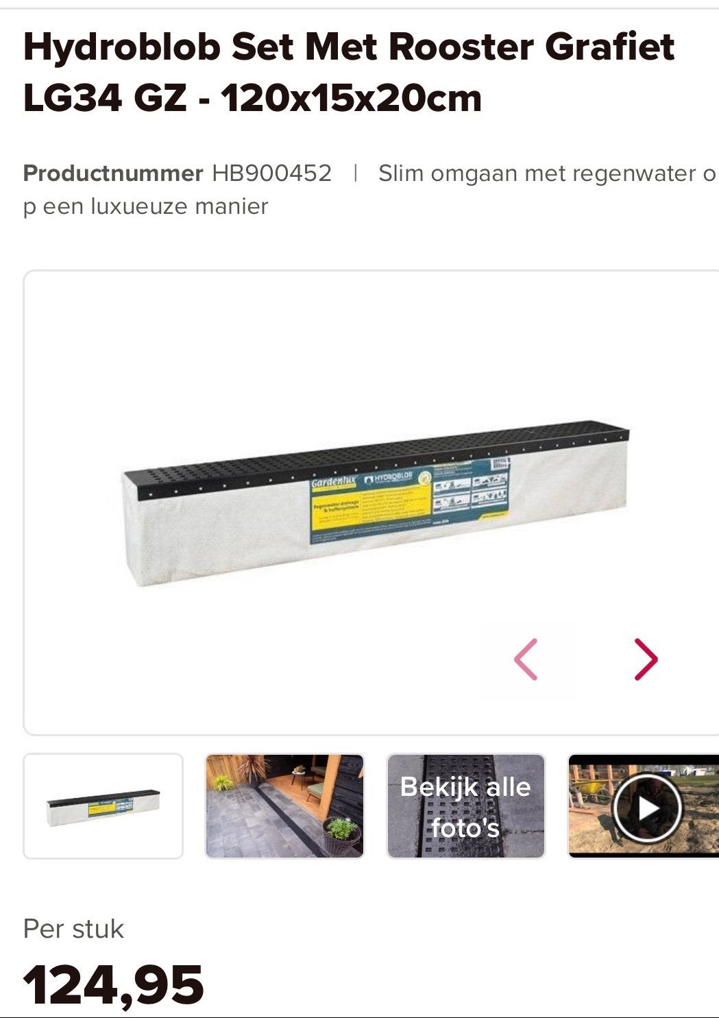 2x hydroblob NIEUW LG34GZ MET ZWART GRAFIET ROOSTER, Ophalen, Nieuw