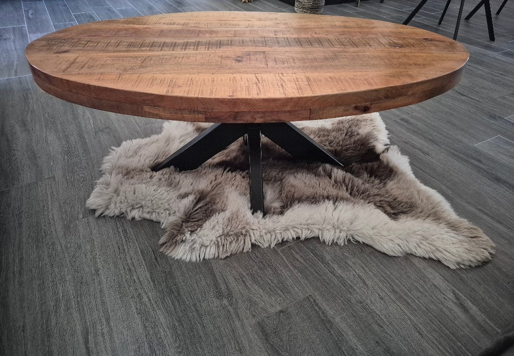 Mango tafel/salontafel, Ophalen, 100 tot 150 cm, 50 tot 100 cm, Zo goed als nieuw