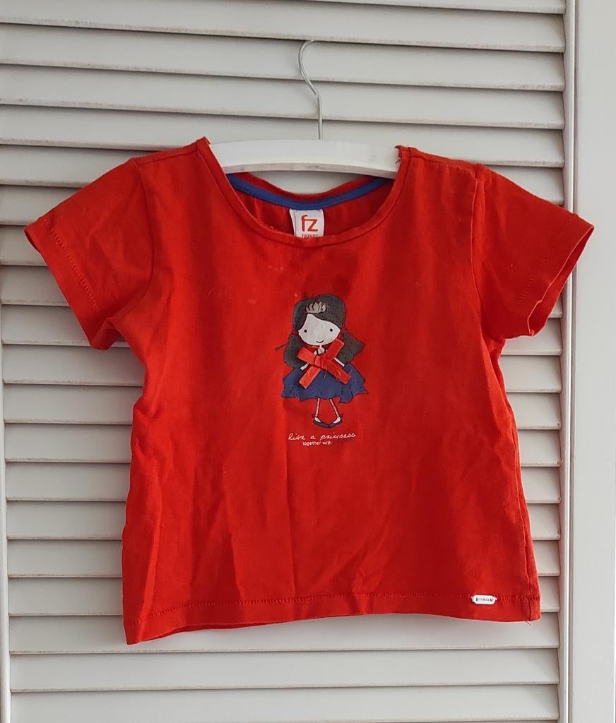 Oranje prinsessen T-shirt meisje maat 104 Koningsdag, Kinderen en Baby's, Kinderkleding | Maat 104, Ophalen of Verzenden, Zo goed als nieuw