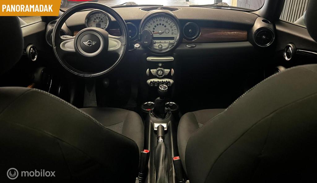 Mini Mini 1.4 One Pepper NAP - PANORAMA - AIRCO, Voorwielaandrijving, Stof, Gebruikt, Zwart