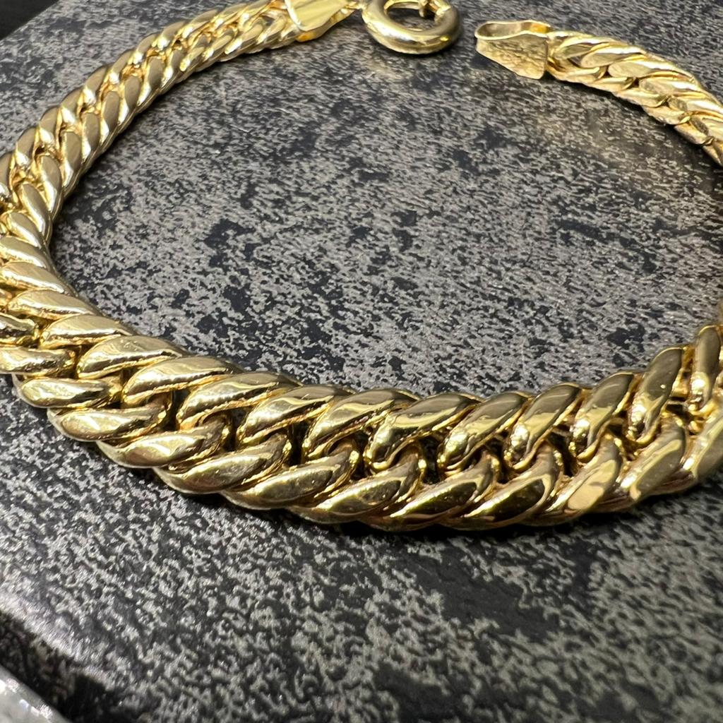 18 karaats gouden armband gourmet schakel, Ophalen of Verzenden, Nieuw, Goud