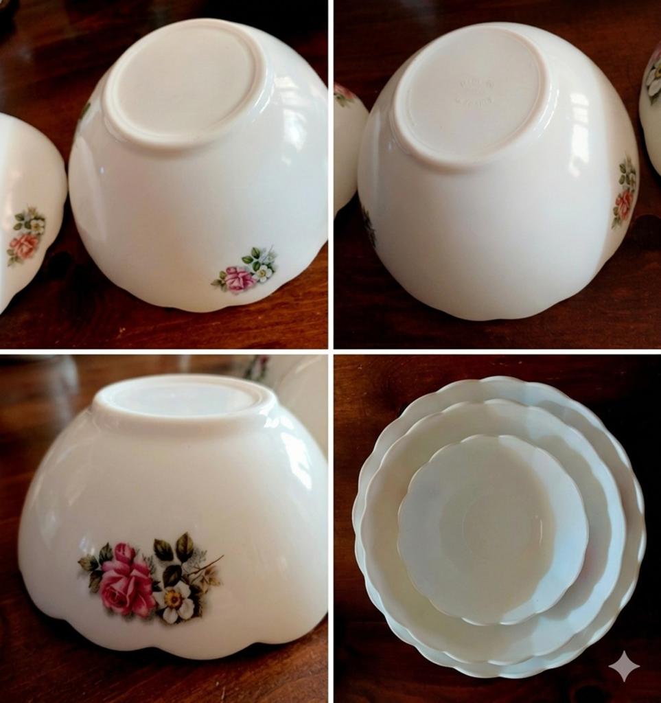 Prachtige Vintage Arpal France Nesting Bowls, Ophalen, Zo goed als nieuw, Rond, Glas