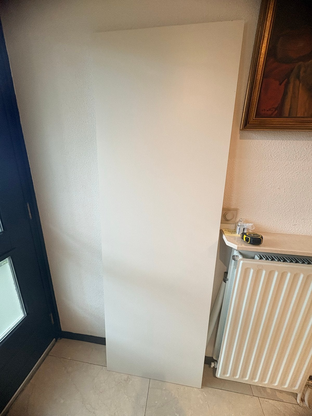 Bureau blad met verstelbare poot - Wit (IKEA Adils), Ophalen, Gebruikt, Spaanplaat of MDF, In hoogte verstelbaar