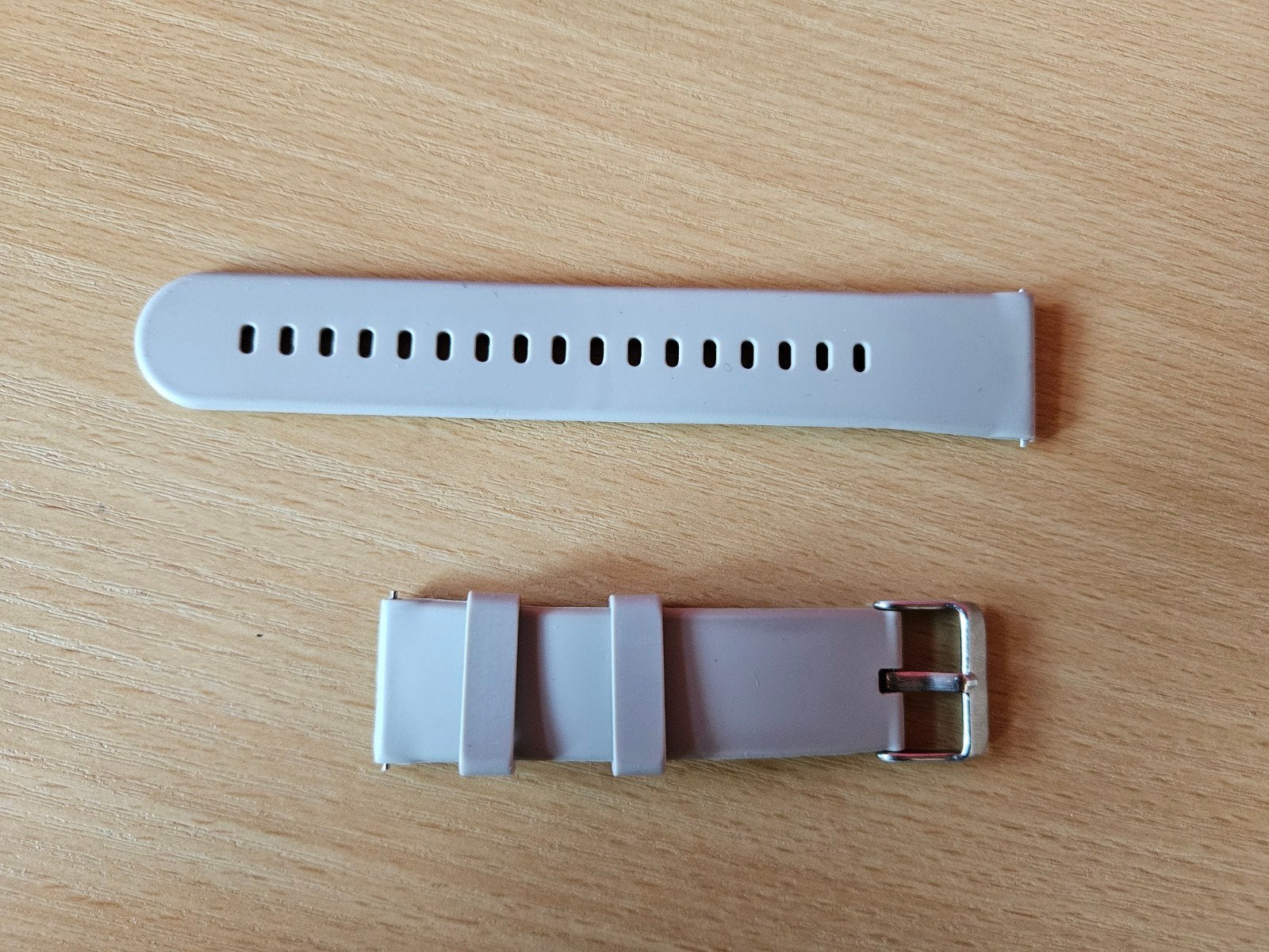 Smartwatch siliconen rubberen horlogeband 22 mm, Ophalen of Verzenden, Zo goed als nieuw, Bandje