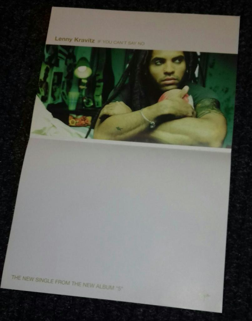 Lenny Kravitz PROMO POSTER If You Can't Say No 1998, Verzamelen, Verzenden, Zo goed als nieuw, Poster, Artwork of Schilderij