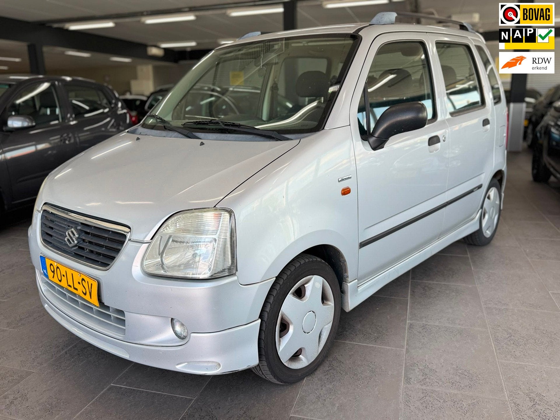 Suzuki Wagon R+ 1.3 Special 5-deurs airco elektrische pakket, Voorwielaandrijving, Stof, Gebruikt, Zwart