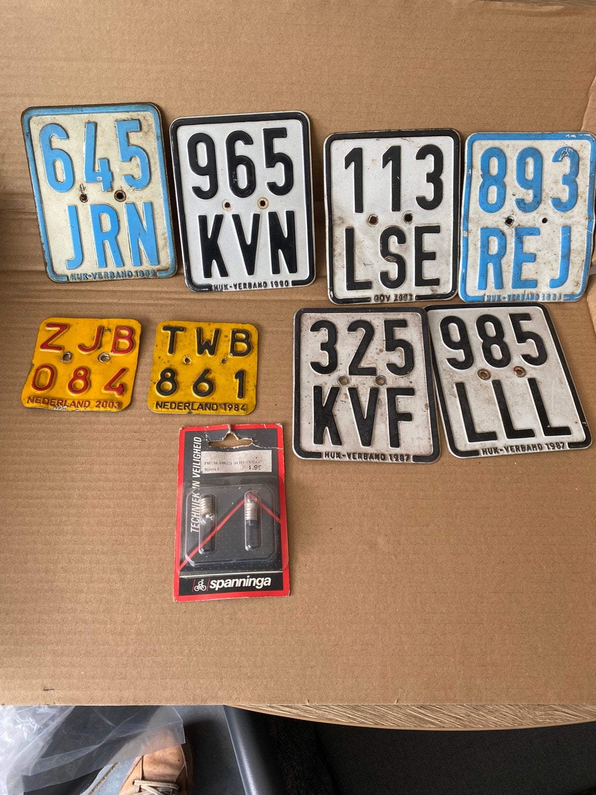 Kenteken plaatjes oldtimer bromfiets, Ophalen of Verzenden, Nieuw, Overige typen, Overige merken