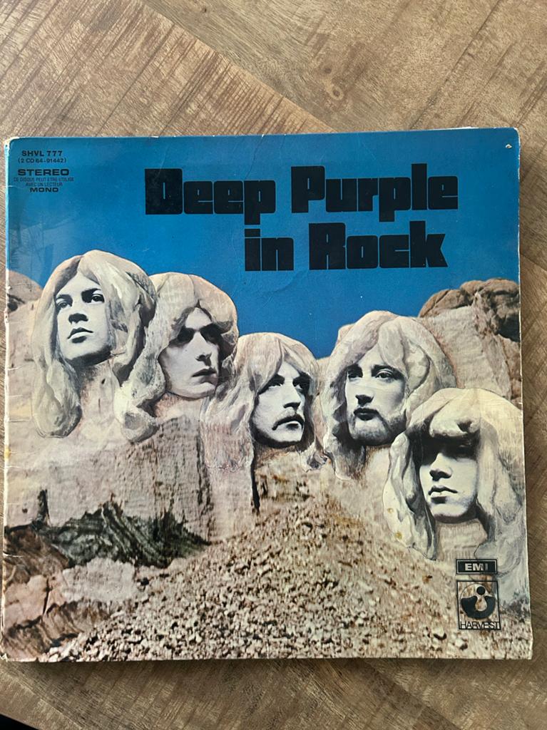Deep Purple - In Rock LP (Harvest, 1970) Rock Vinyl, Progressive, Gebruikt, Originele persing, Ophalen of Verzenden