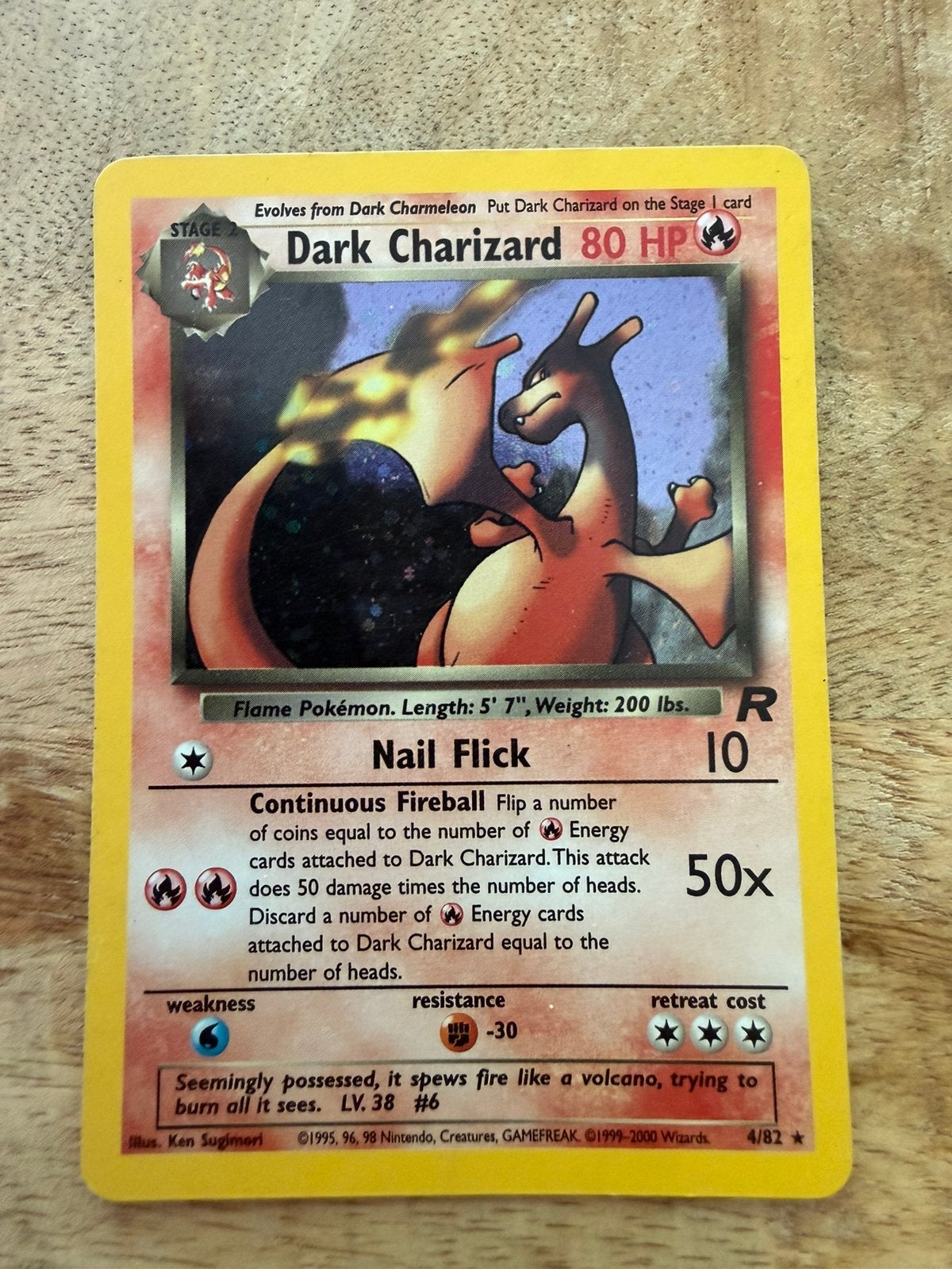 Dark Charizard (TR 4), Ophalen of Verzenden, Zo goed als nieuw