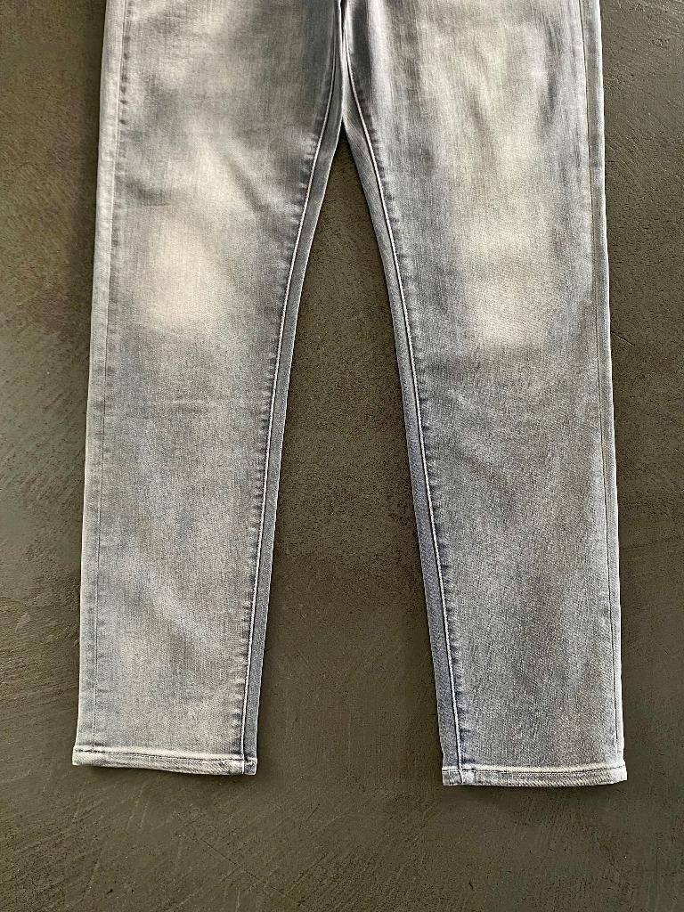 J566 Denham maat W28/L30=36=S jeans spijkerbroek broek grijs, Denham, Ophalen of Verzenden, Zo goed als nieuw, W28 - W29 (confectie 36)