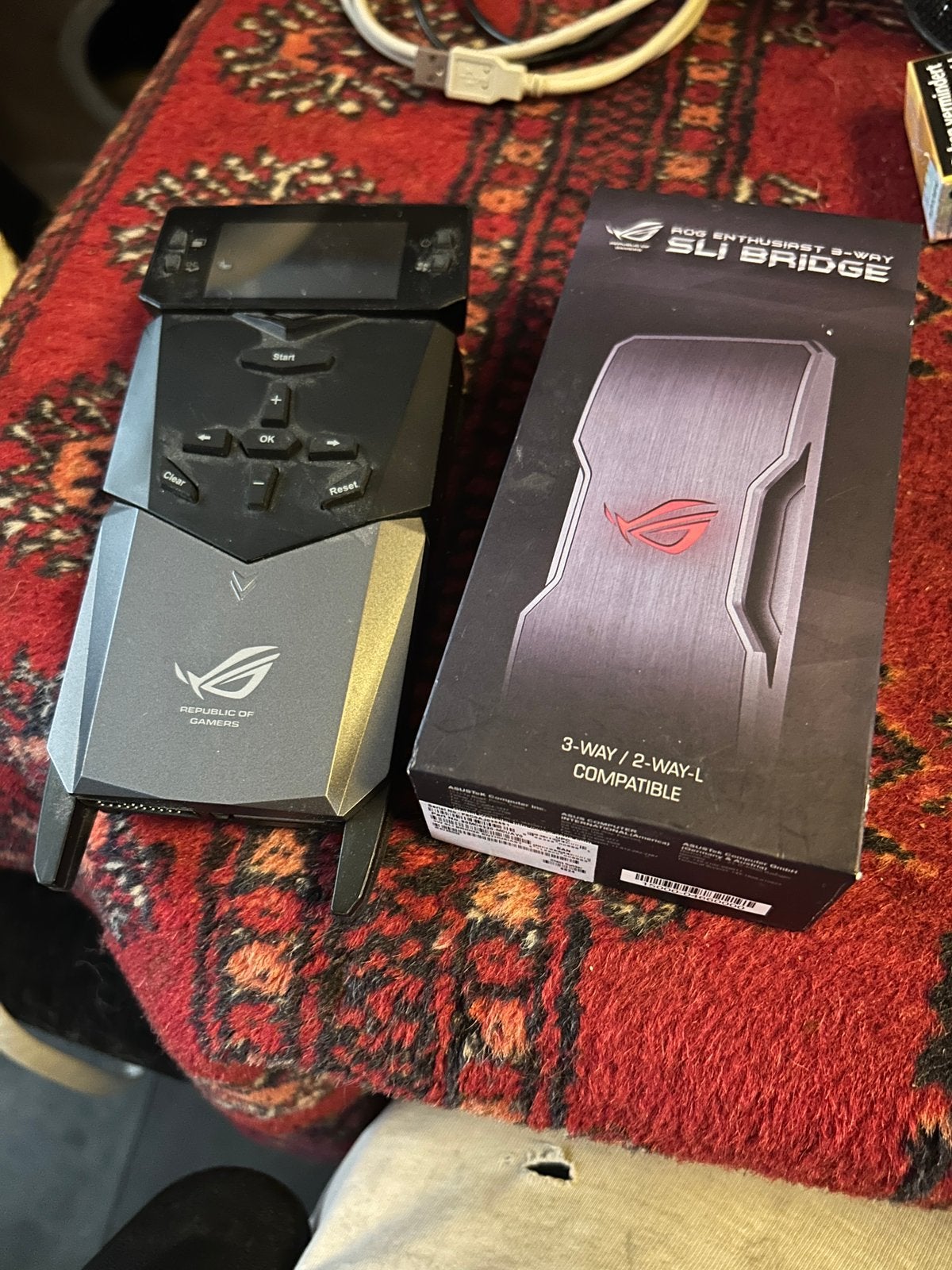 Sli bridge en oc panel asus, Ophalen, Zo goed als nieuw