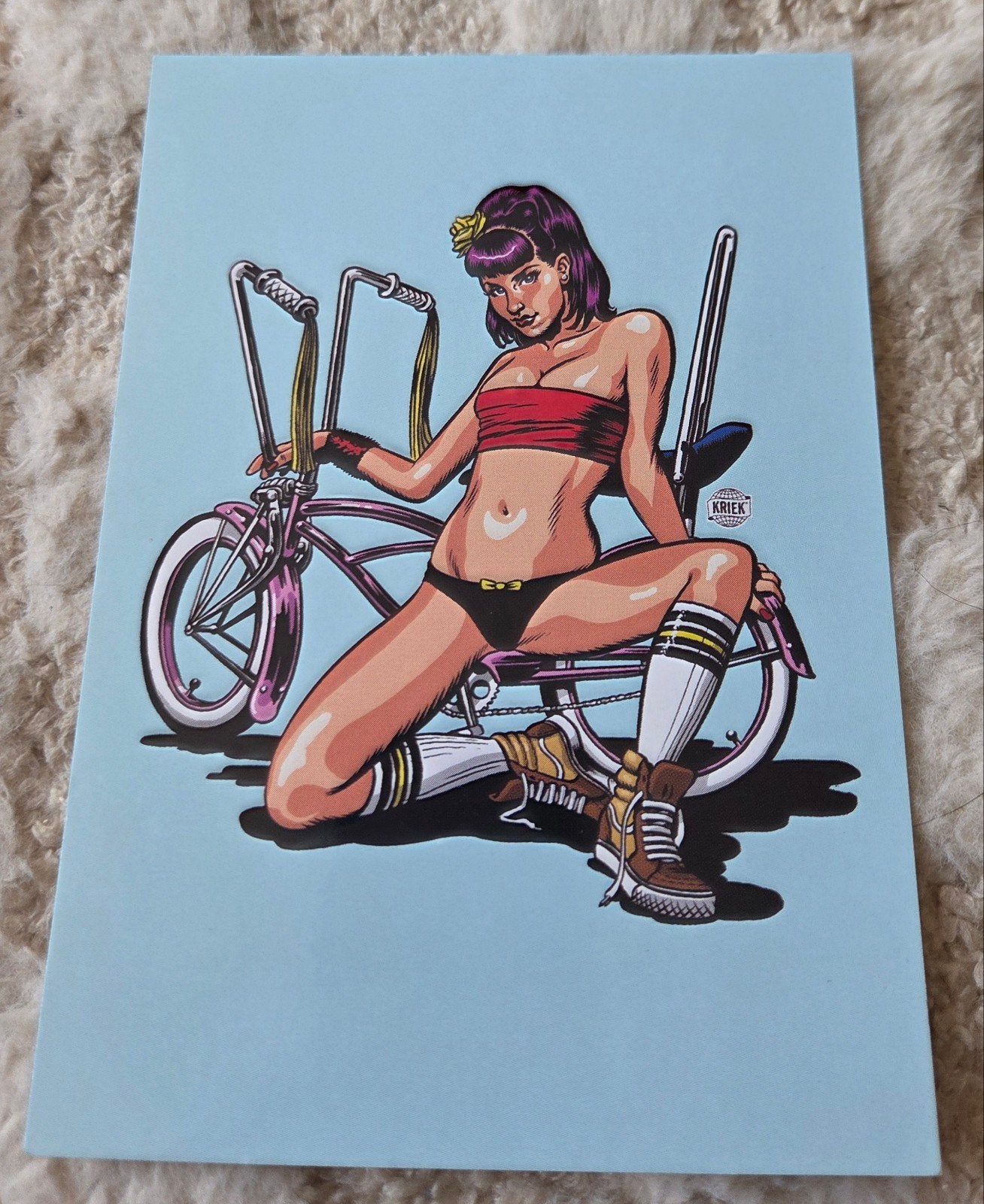 Pin-up Ansichtkaart - Erik Kriek, Verzenden, 1980 tot heden, Ongelopen, Overige thema's