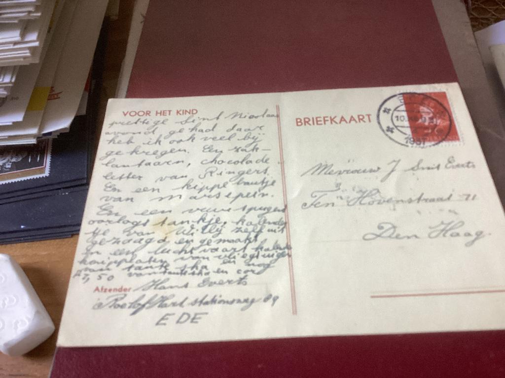 No2033 Briefkaart Ede 10-12-1937 Nederland jaargangen fdc, Ophalen, Beschreven, Nederland