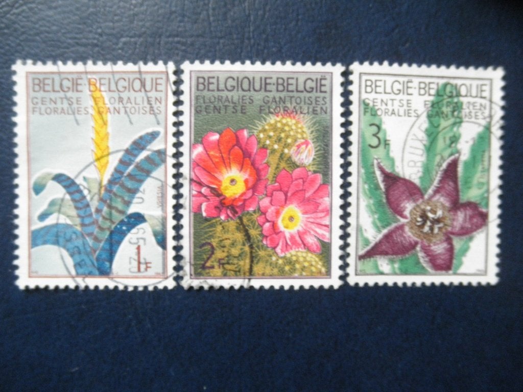 Postzegels België 1965 bloemen., Postzegels en Munten, Postzegels | Europa | België, Ophalen of Verzenden, Gestempeld
