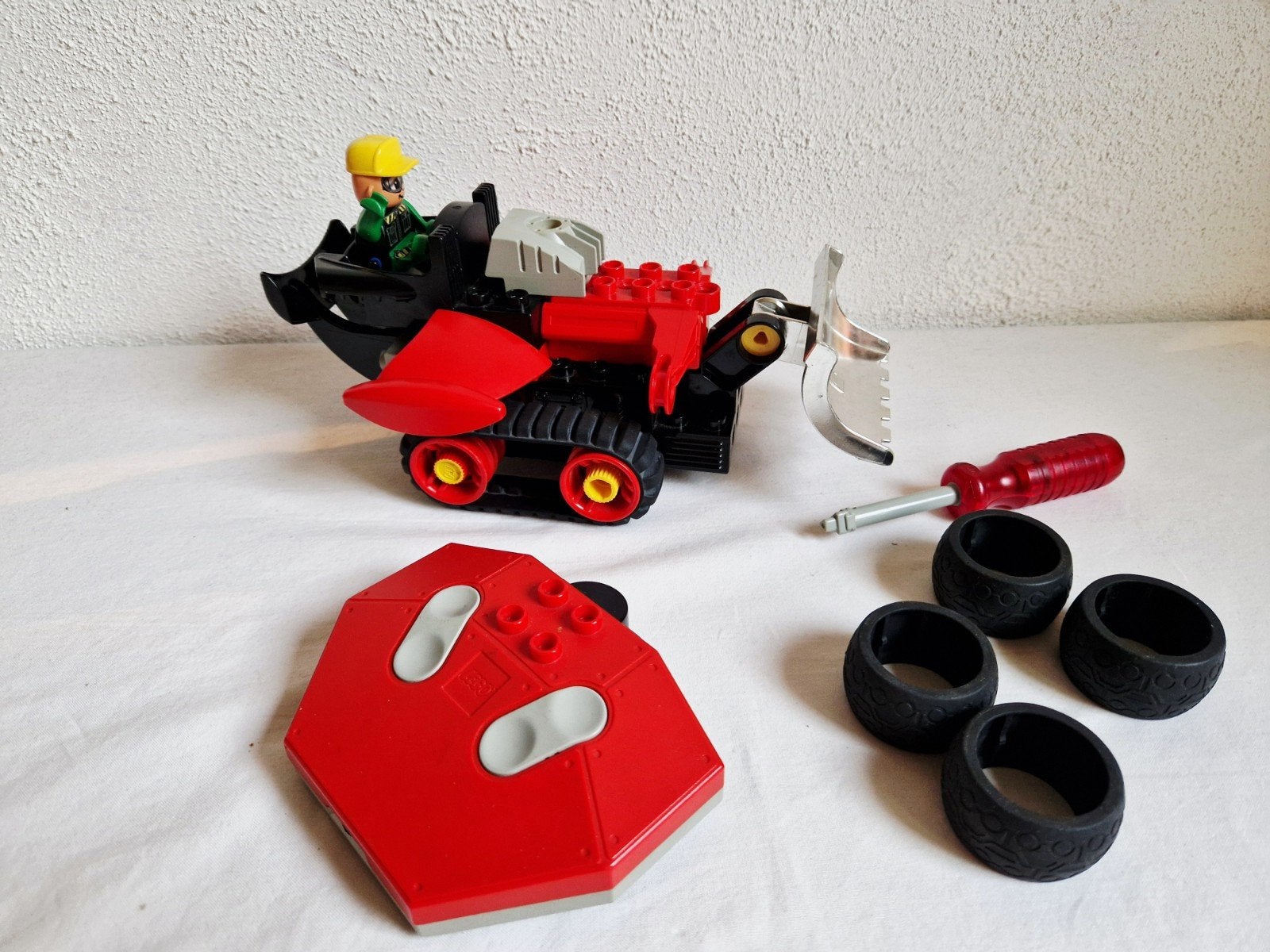 Duplo Toolo set 2949 goed werkend remote controle, Ophalen of Verzenden, Gebruikt, Duplo