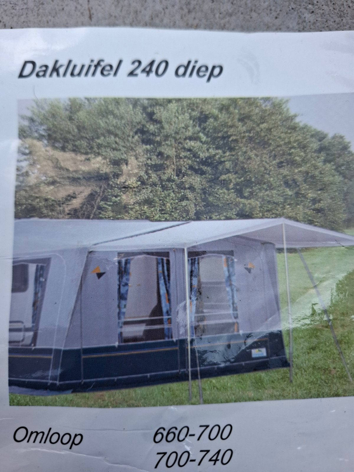 Dakluifel 240 diep 860-900, Ophalen, Zo goed als nieuw