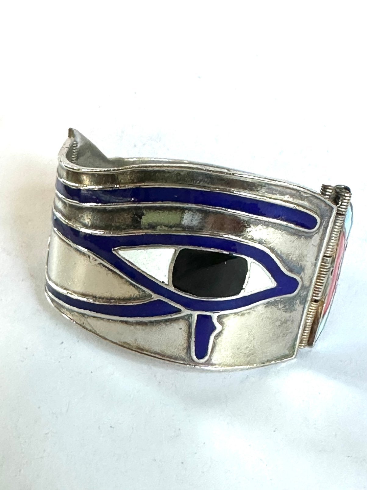Art deco Egyptische revival armband Oog van Horus, Verzenden, Overige materialen, Armband