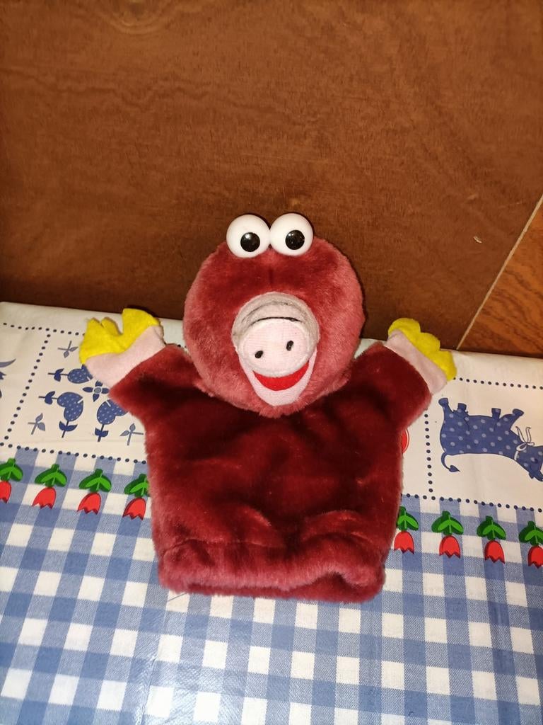 Mol handpop rood 23 cm groot, Ophalen of Verzenden, Zo goed als nieuw, Overige typen