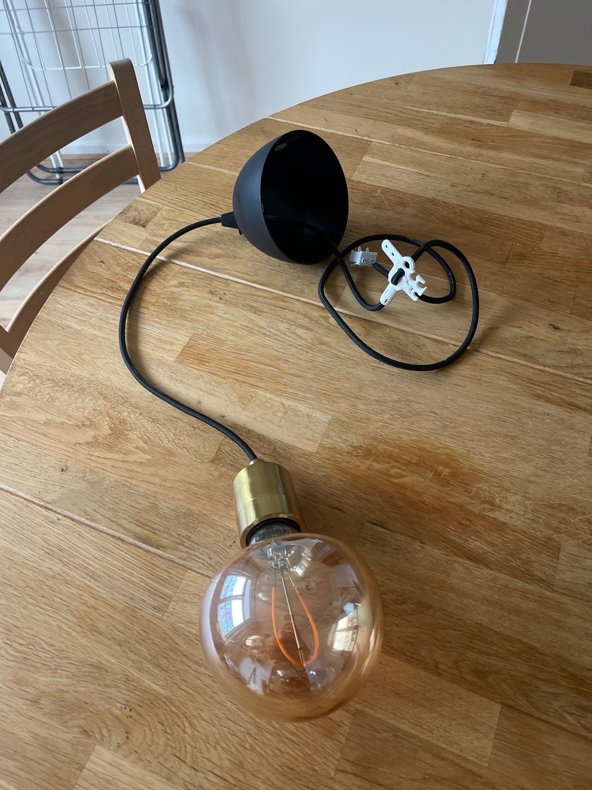 Hanglamp ikea - SKAFTET, Ophalen of Verzenden, Zo goed als nieuw, Metaal, E27 (groot)