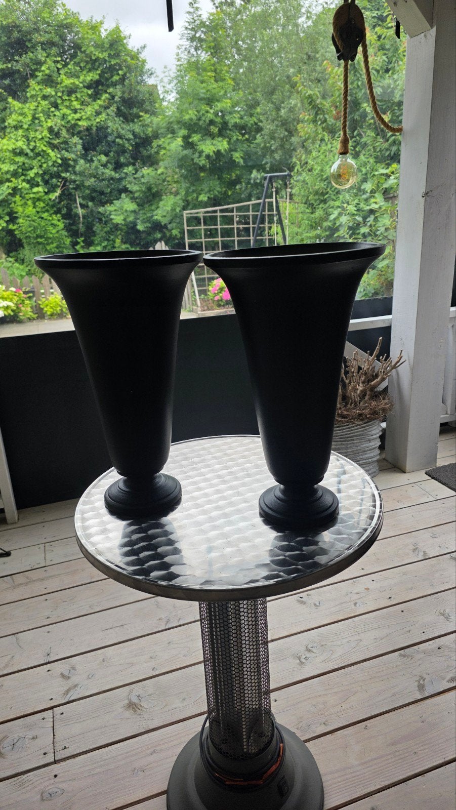 Vazen, Overige kleuren, Ophalen of Verzenden, Minder dan 50 cm, Glas