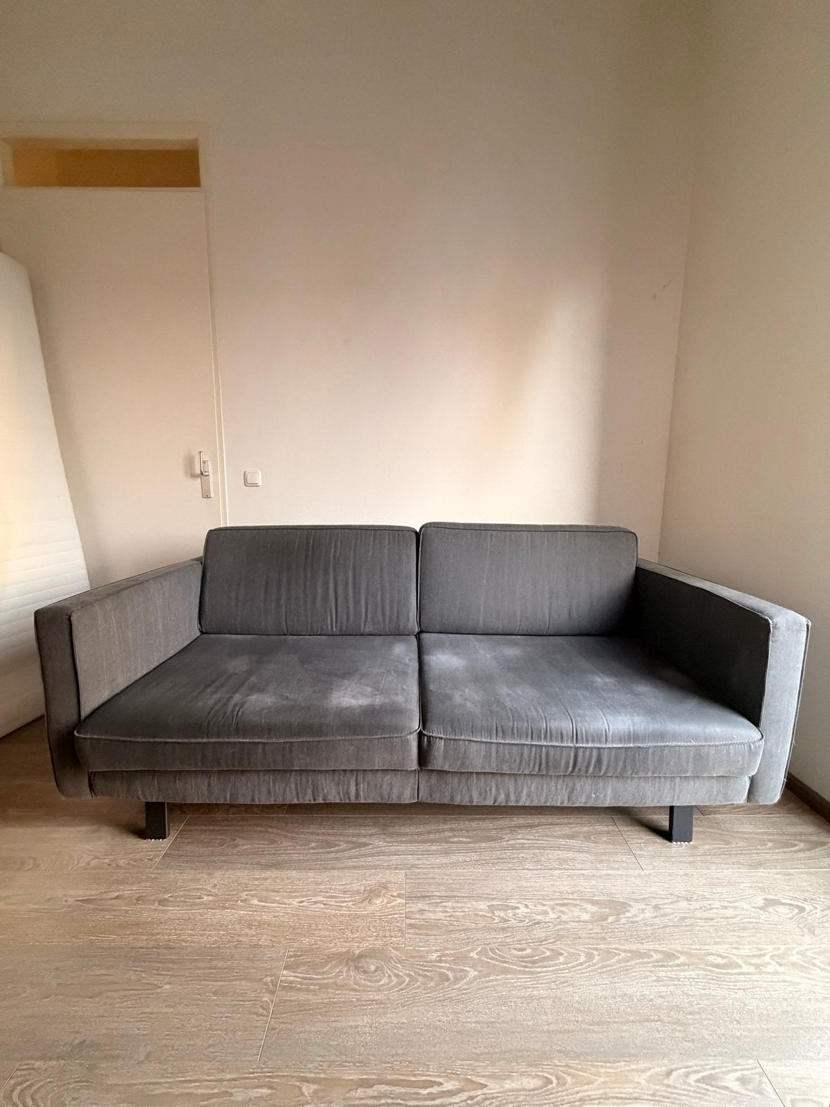 IKEA 2/2,5-zitsbank antraciet - Gratis af te halen, Huis en Inrichting, Banken | Bankstellen, Ophalen, Gebruikt, 150 tot 200 cm