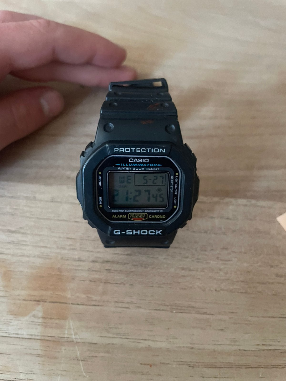 Casio Casio G‑Shock DW‑5600, Zwart, Ophalen of Verzenden, Zo goed als nieuw, Waterdicht
