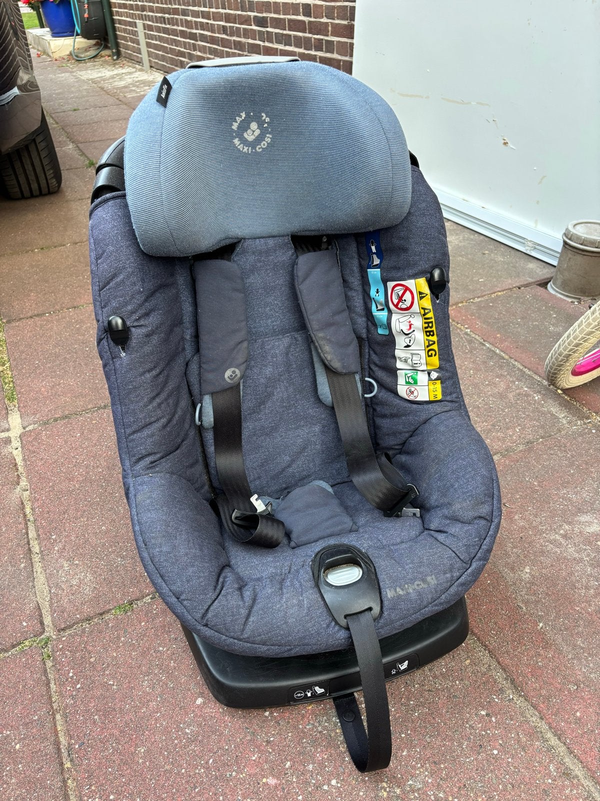 Maxi Cosi Axissfix Autostoel - Donkerblauw, Kinderen en Baby's, Autostoeltjes, Ophalen, Gebruikt, 0 t/m 18 kg, Verstelbare rugleuning