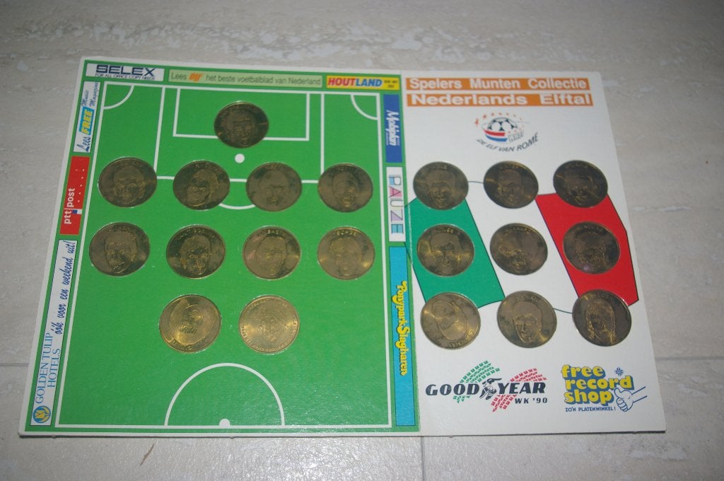Spelers Munten Collectie Nederlands elftal WK'90, Verzamelen, Ophalen of Verzenden