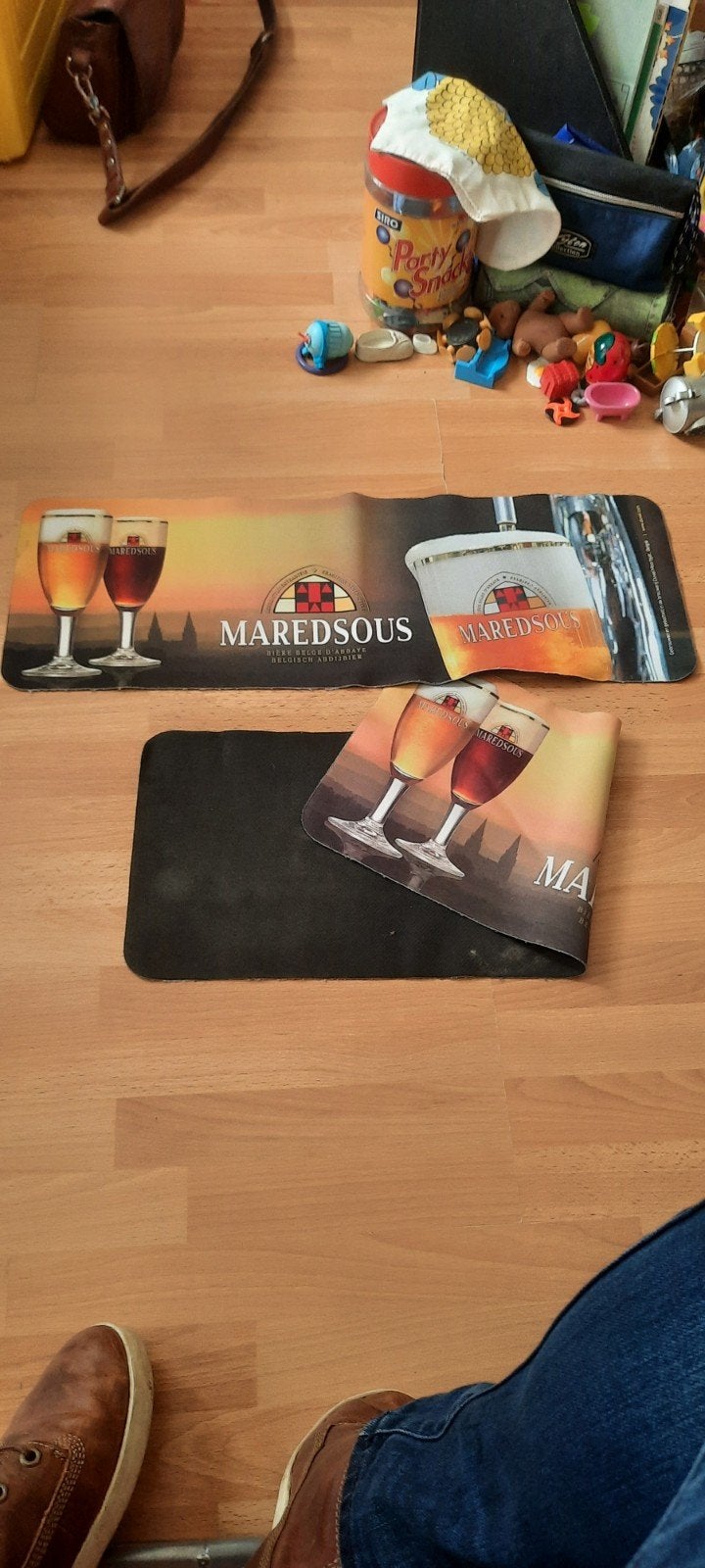 Maredsous placemats - Belgisch Abdijbier, Ophalen of Verzenden, Gebruikt, Overige typen, Overige merken