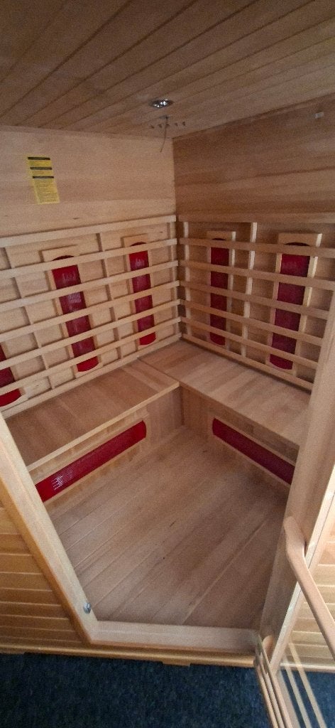infrarood sauna 2 persoons, Ophalen, Gebruikt, Infrarood, Complete sauna
