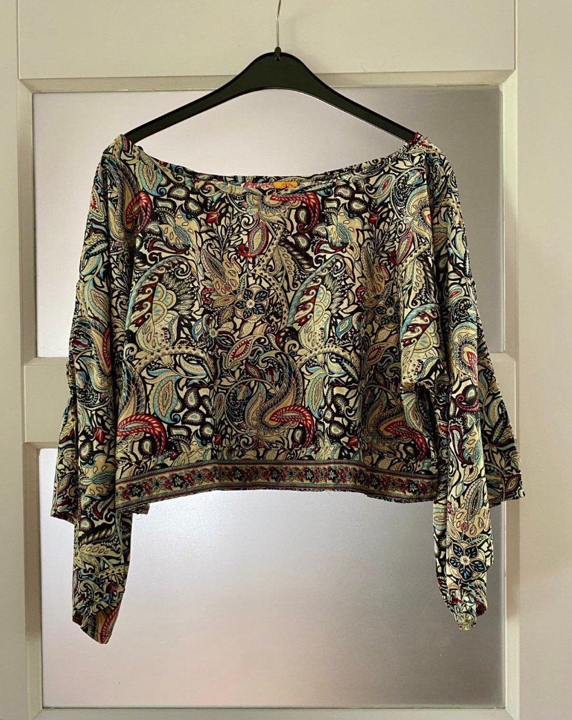 Aller Simplement boho top / blouse XL-XXL(42/44), Ophalen of Verzenden, Zo goed als nieuw, Maat 46/48 (XL) of groter, Lange mouw
