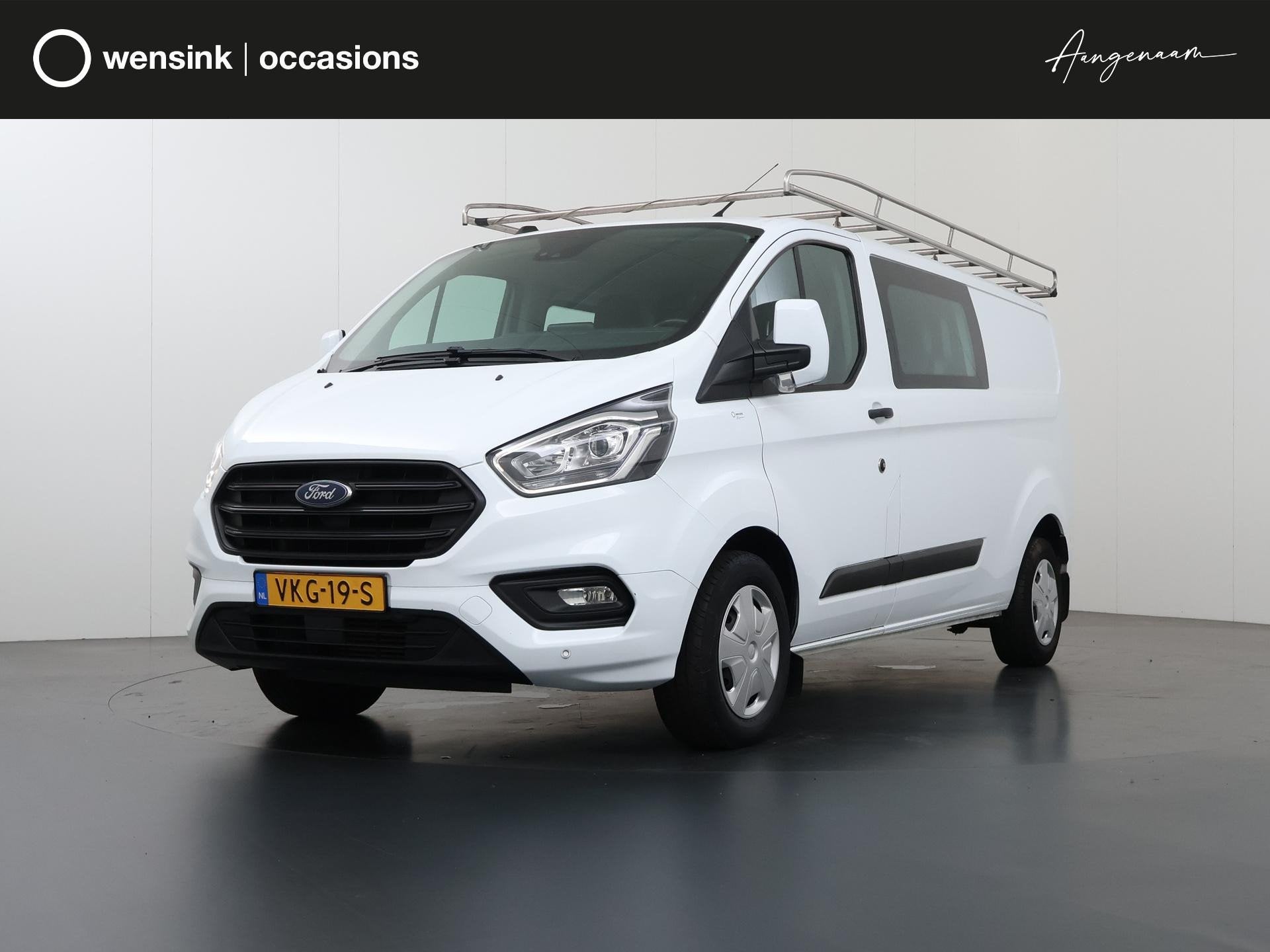 Ford Transit Custom 320 2.0 TDCI | Aut. | L2 H1 | DUBBELE CA, Auto's, Bestelauto's, Euro 6, 4 cilinders, Origineel Nederlands