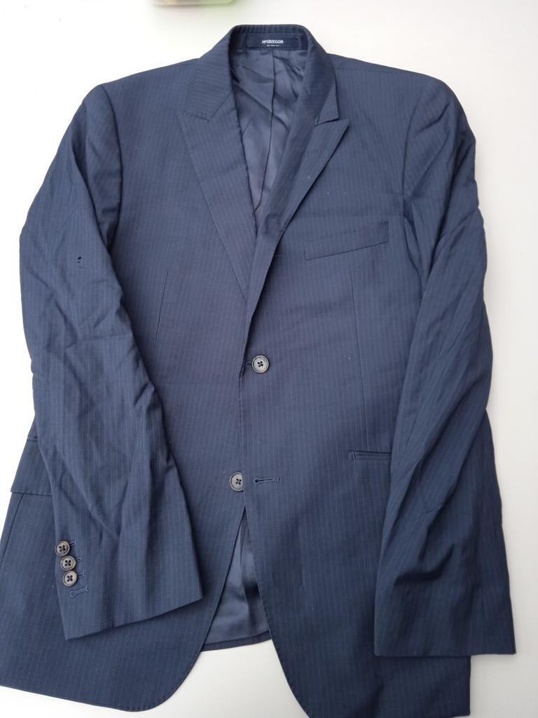 McGregor Heren Colbert - Donkerblauw met krijtstreep, Ophalen of Verzenden, Zo goed als nieuw, Blauw, McGregor