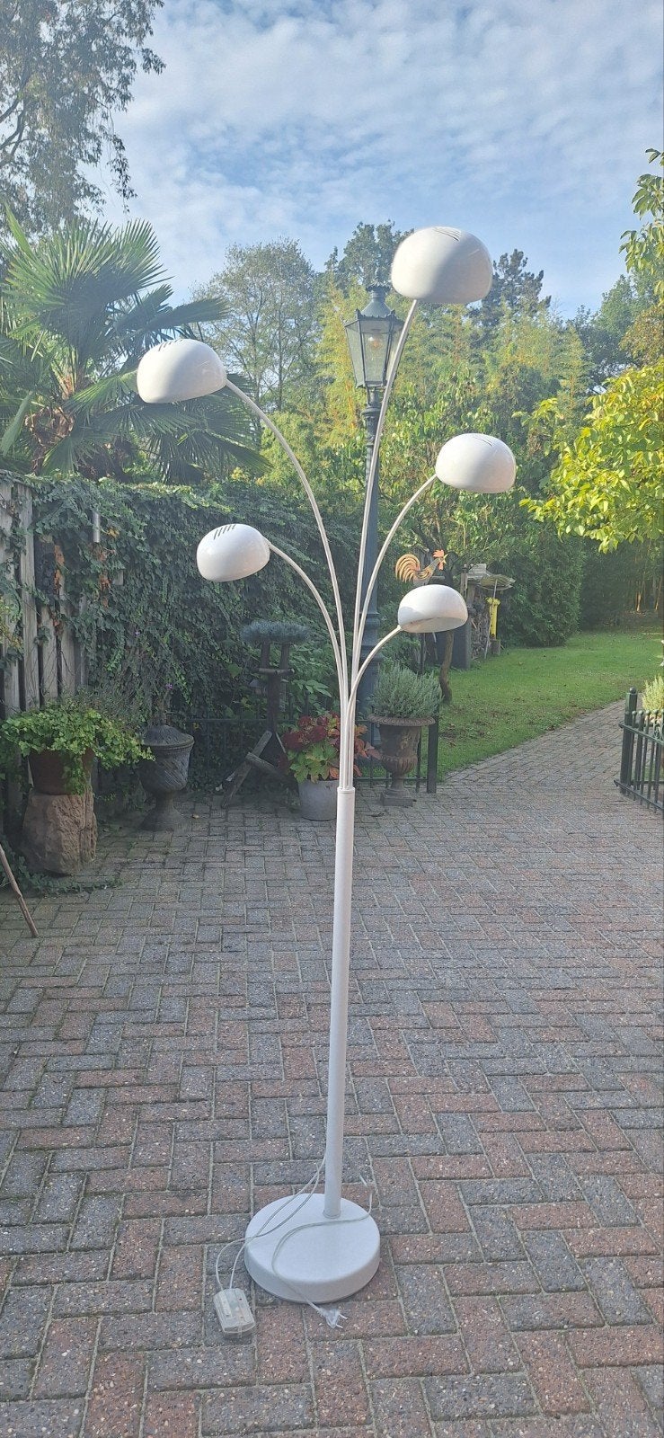 KARE Design Vloerlamp met 5 lampen - Wit, Ophalen, Gebruikt, 200 cm of meer, E14 (klein)