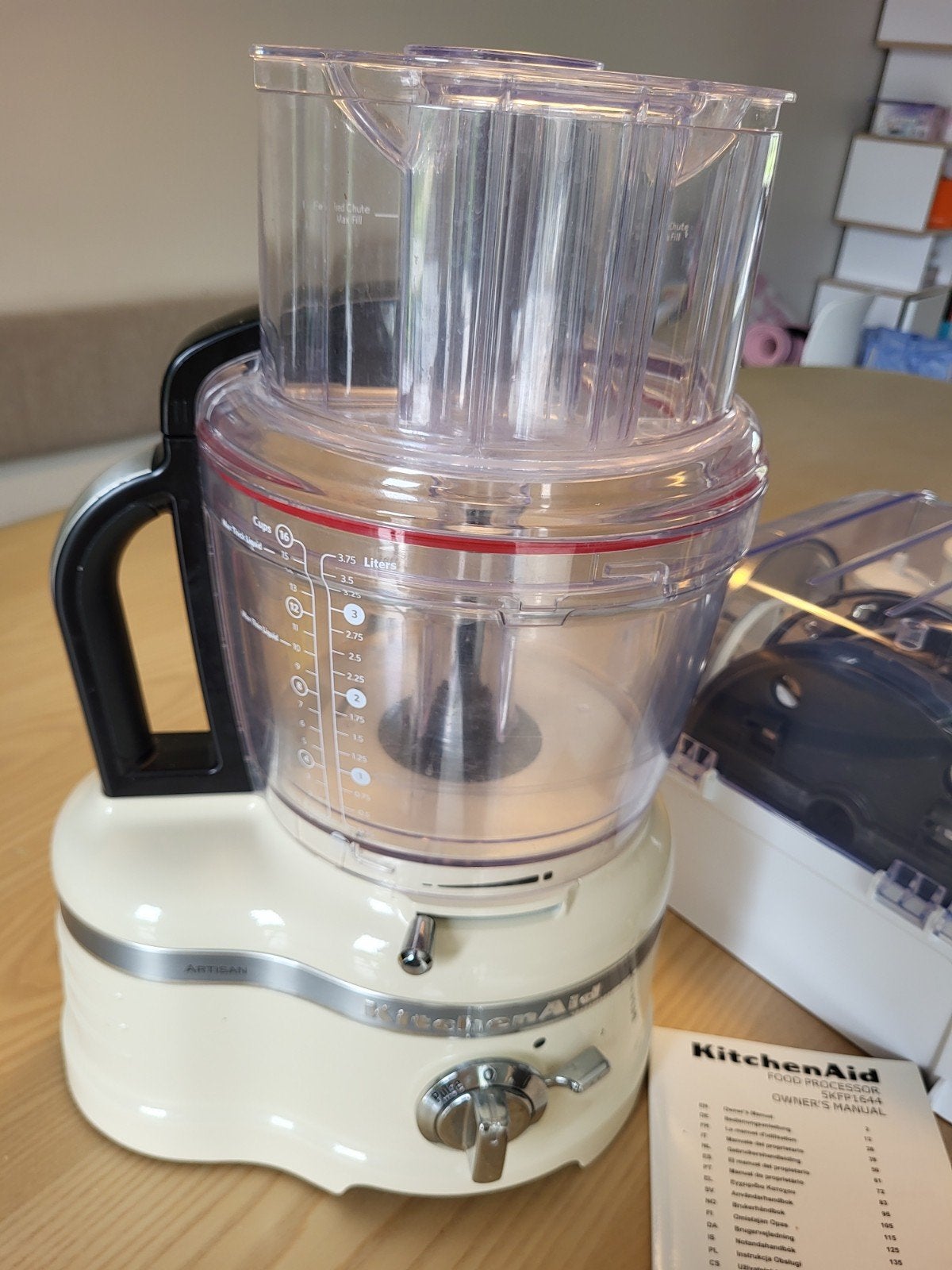 KitchenAid Food Processor 5KFP1644 - Zo goed als nieuw, 3 tot 4 liter, Ophalen of Verzenden, Zo goed als nieuw, 3 snelheden of meer
