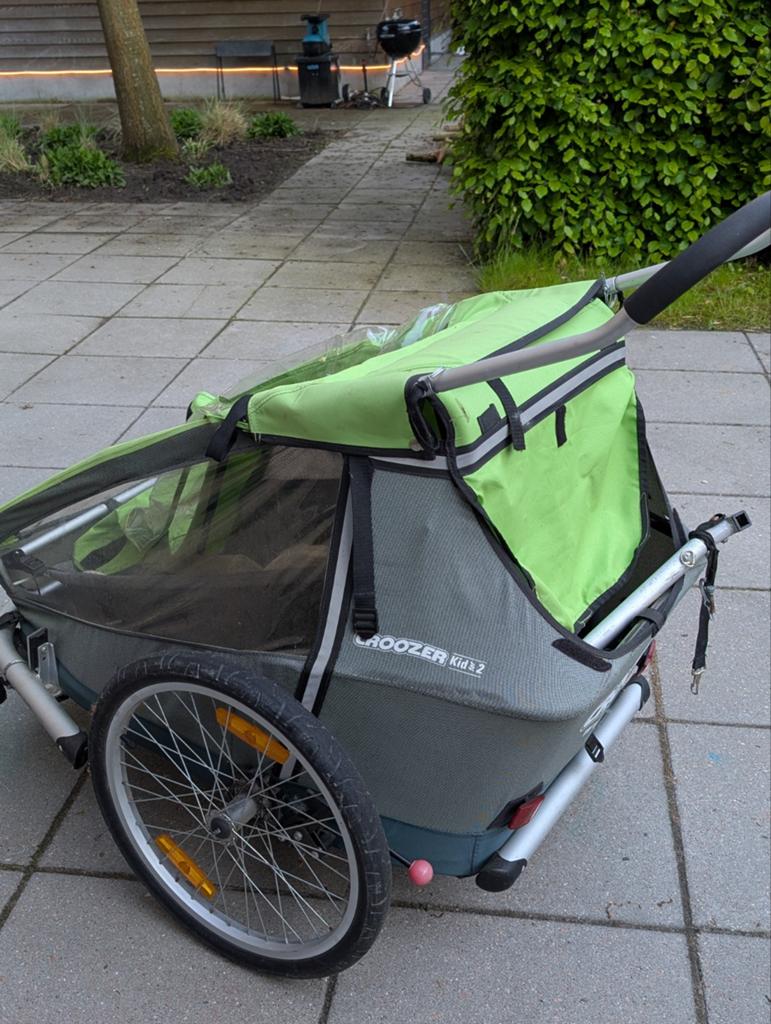 Chariot Croozer Kid 2 fietskar voor 2 kinderen, Fietsen en Brommers, Gebruikt, Opvouwbaar, Croozer, Ophalen of Verzenden