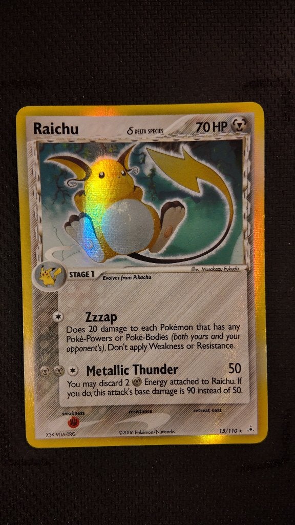 Raichu δ 2 15 Holon Phantoms | Pokemon kaart, Ophalen, Zo goed als nieuw, Losse kaart, Foil