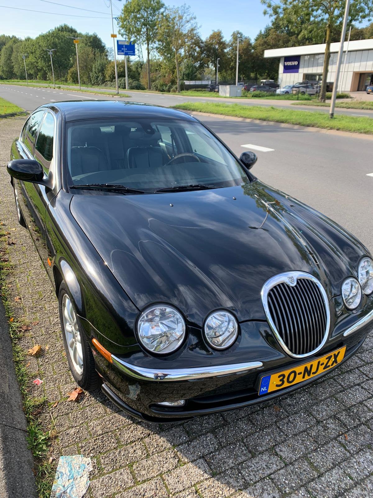 Jaguar S-Type 2.5 V6 Sport AUT 2003 Zwart 120.329 km NAP, Auto's, Automaat, Achterwielaandrijving, 2497 cc, 1850 kg
