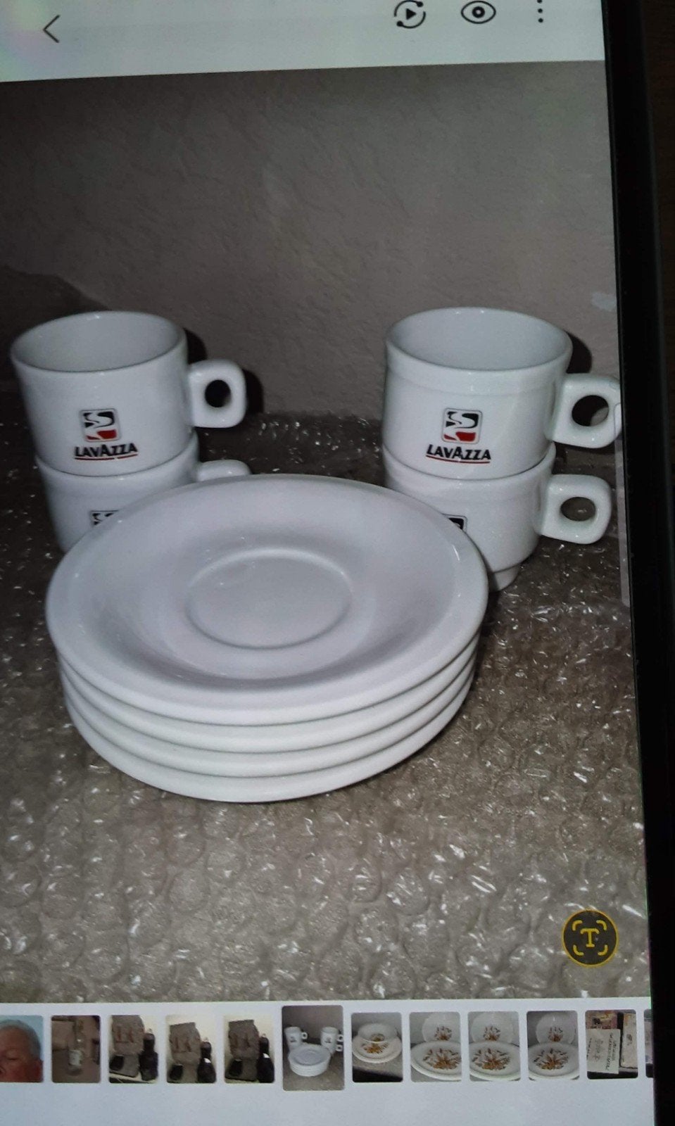 4 expresso kopjes en schoteltjes., Nieuw, Ophalen of Verzenden, Overige stijlen, Kop(pen) en/of Schotel(s)