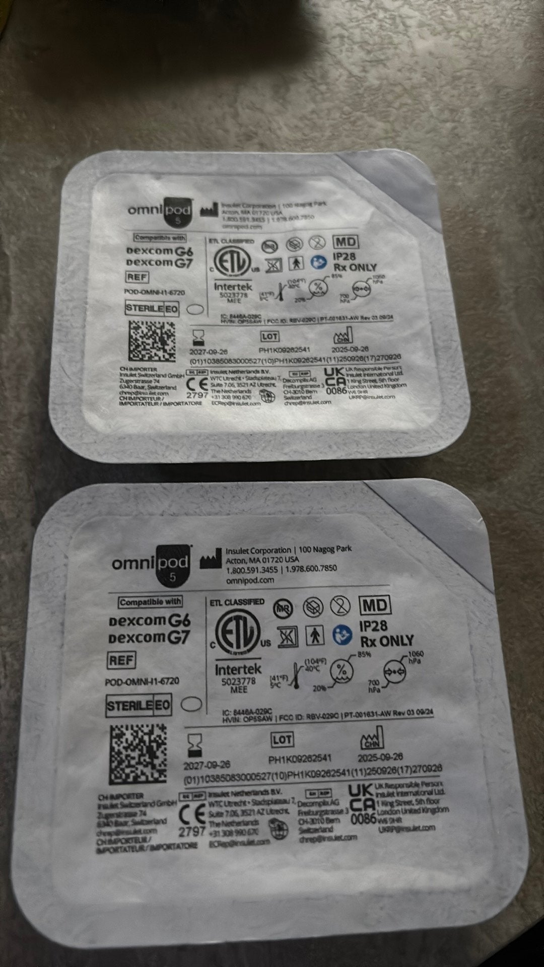 Omnipod 5, Ophalen, Nieuw