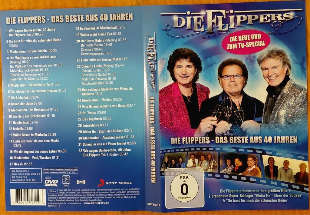 Die Flippers - Das Beste aus 40 Jahren DVD, Alle leeftijden, Ophalen of Verzenden, Zo goed als nieuw
